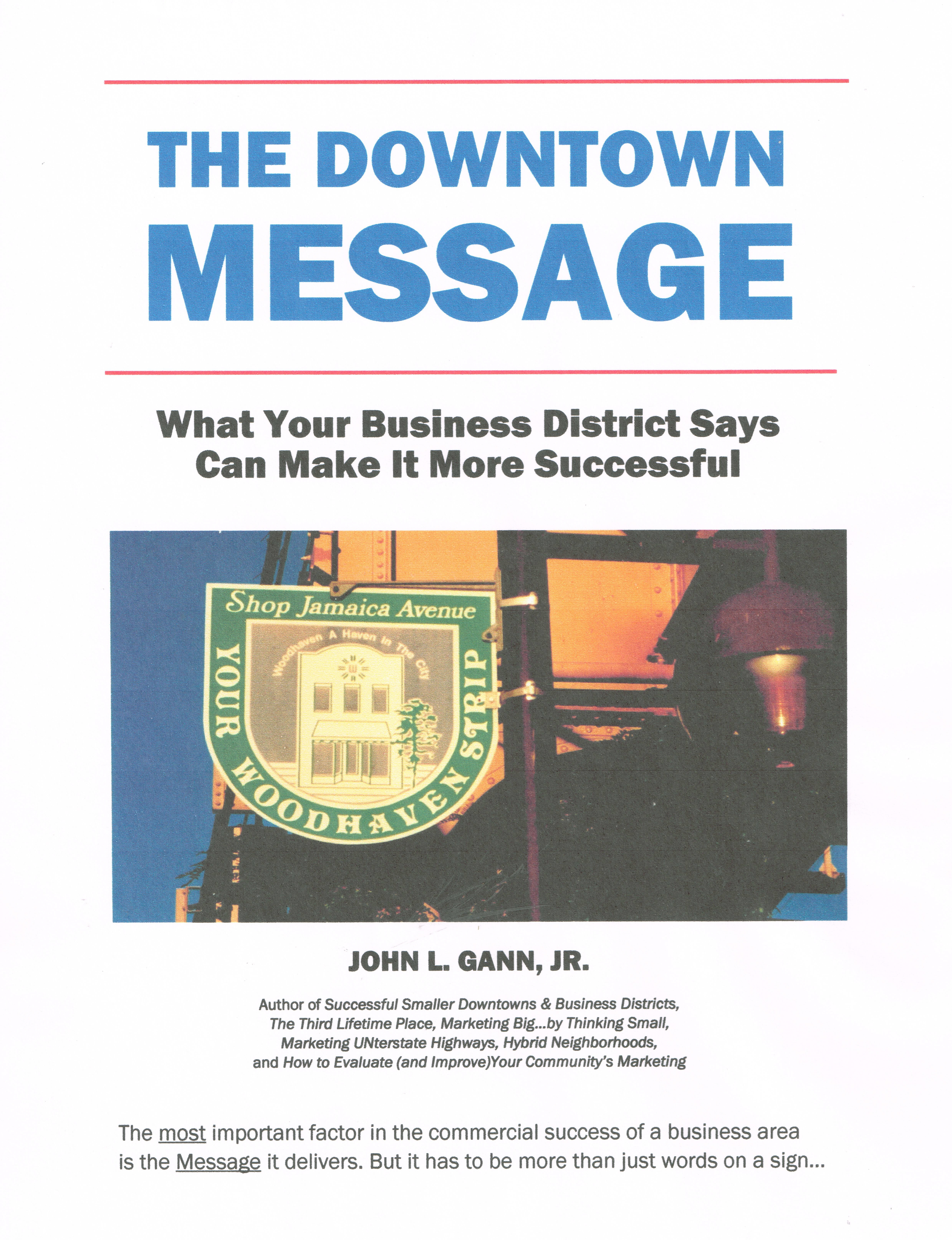 The Downtown Message Cover